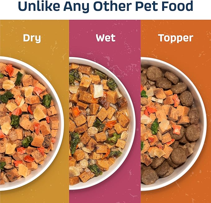 Natural Dog Food - Slow-Roasted Turkey Bowl with Ancient Grains, Vegetables & Fruits - Ideal Wet/Dry Meal or Premium Dog Food Toppers for Picky Eaters (4 lbs)