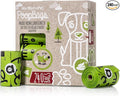 Compostable Dog Poop Bags, Cornstarch Eco-Friendly, HOME COMPOST NF T 51-800, 240 Count, Large Size Bag 9x13 Inches, 16 Unscented Refill Rolls, Leak-proof, Plantbased, GM-Free Corn (Green)