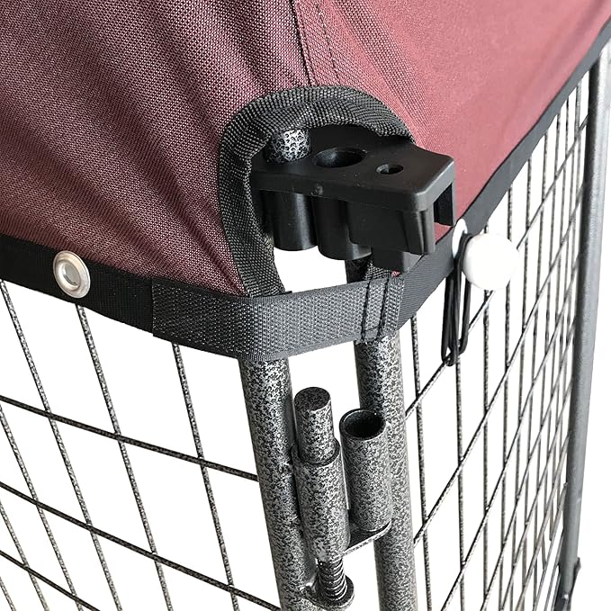 TWO by TWO Haven Expandable Kennel, Black, Medium