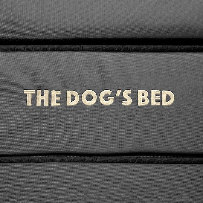 The Dog’s Bed Orthopedic Memory Foam Dog Bed, Large Grey & Black, Waterproof, Supportive Dog Bed with Replaceable Covers